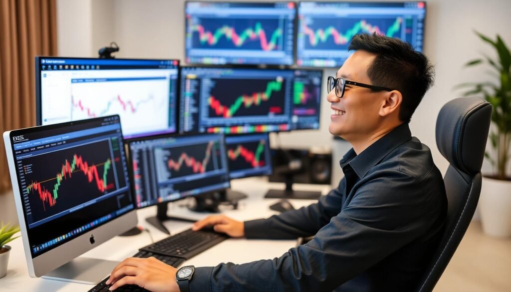 Trader Indonesia yang sukses menggunakan platform Exness